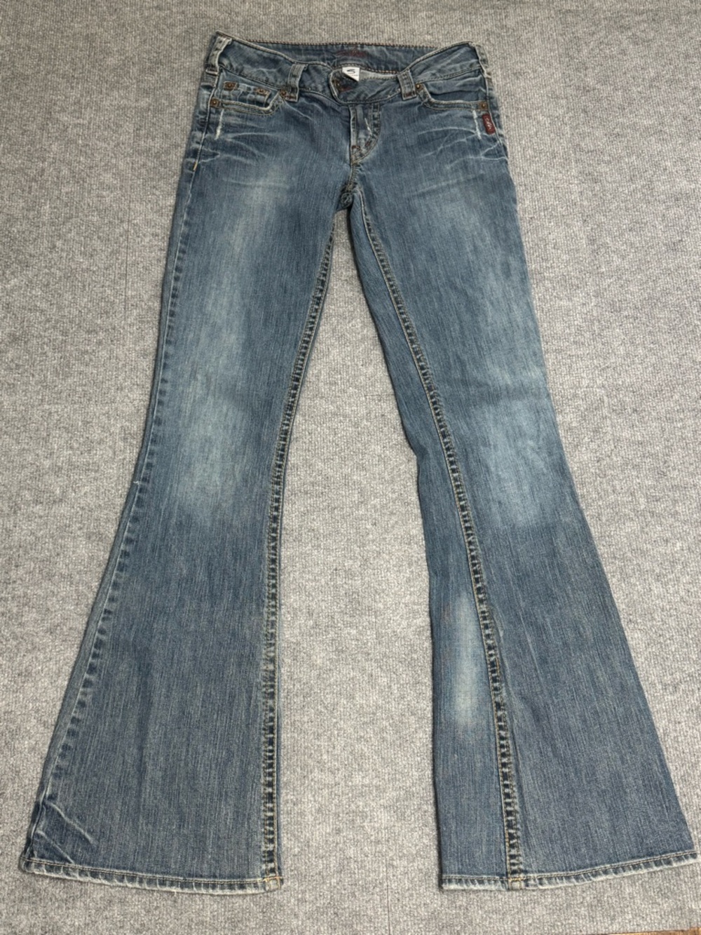 Vintage Silver Jeans Tuesday 22 Flare 29/34 Low Rise Y2K McBling Grunge Western